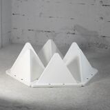 Fiberglass circa 1970. 6 tetrahedron-shaped elements. France.