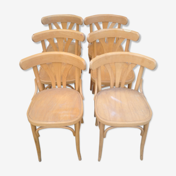 Suite de 6 chaises bistrot