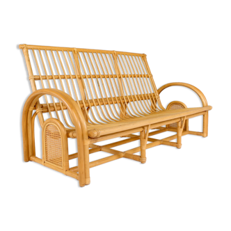 Bamboo bench sofa & cannage