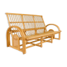 Bamboo bench sofa & cannage