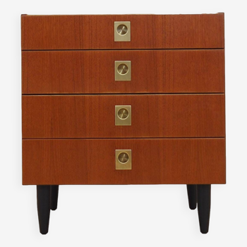 Teak chest of drawers, Danish design, 1970s, production: Denmark