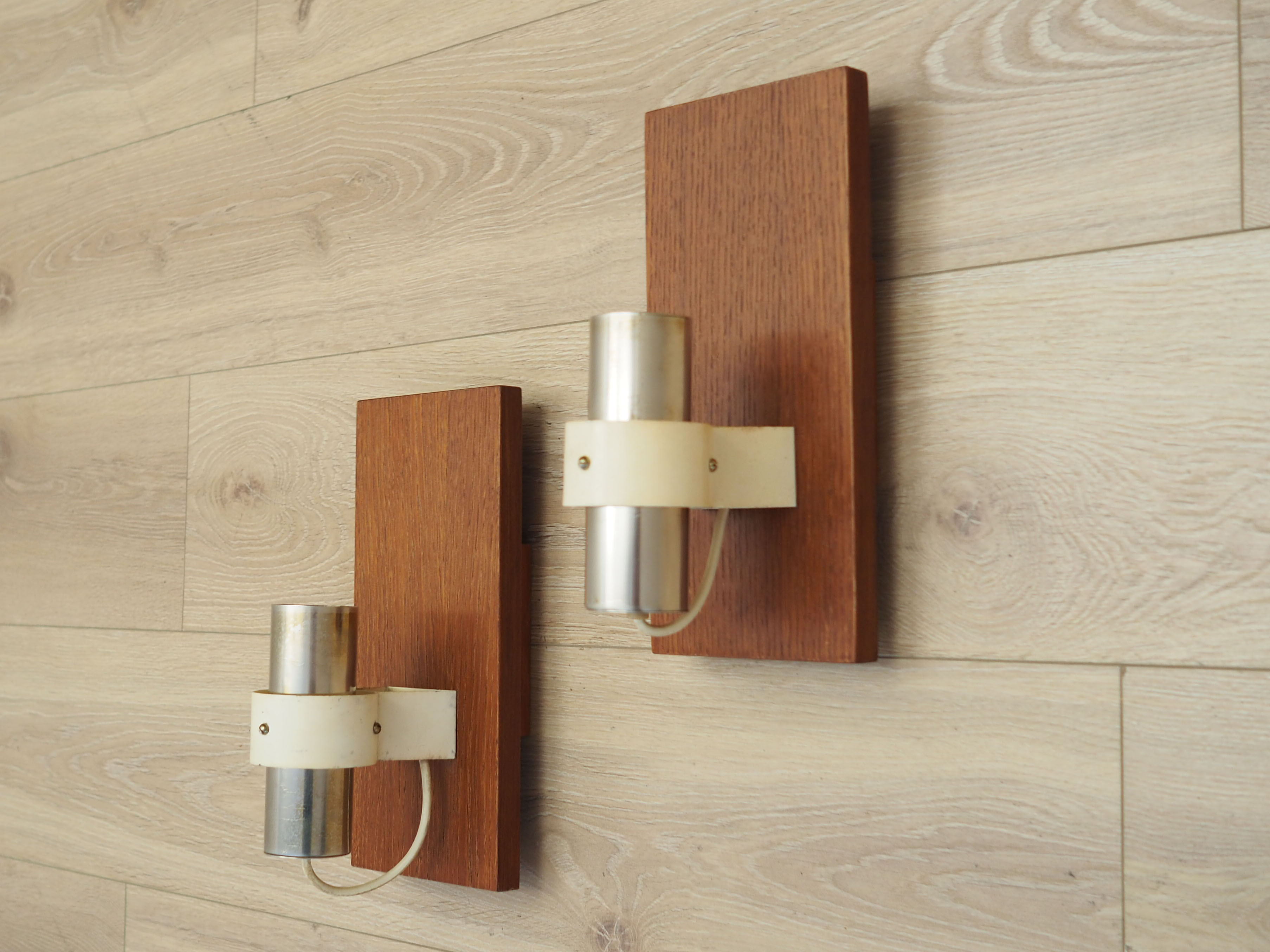 Set of two wall lamps, Danish design, 1960s, Denmark