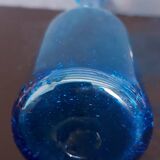 Bubble blown glass bottle Biot 20th century small model