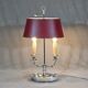 Silver metal hot water bottle lamp – early twentieth century