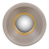 Round mirror with two-tone grey and gold pattern, FRETTE at Home