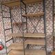 Industrial iron and wood shelf