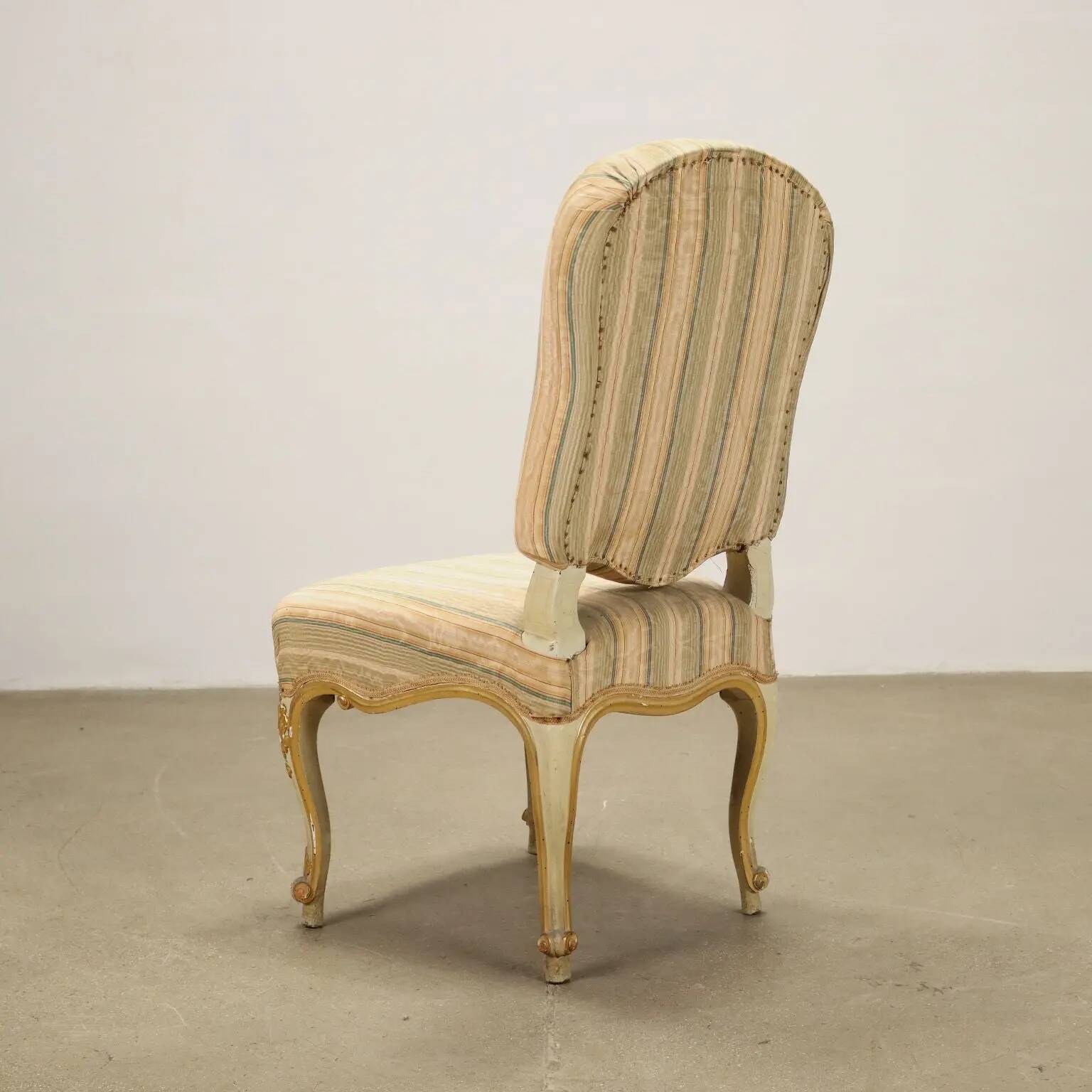 4 chaises en bois, Italie, XIXe siècle