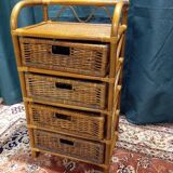 Rattan chest of drawers