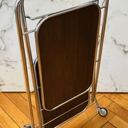 Vintage rolling dessert trolley