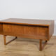 Mid-Century Teak Freestanding Desk by Torben Valeur & Henning Jensen for Dyrlund, Denmark, 1960s