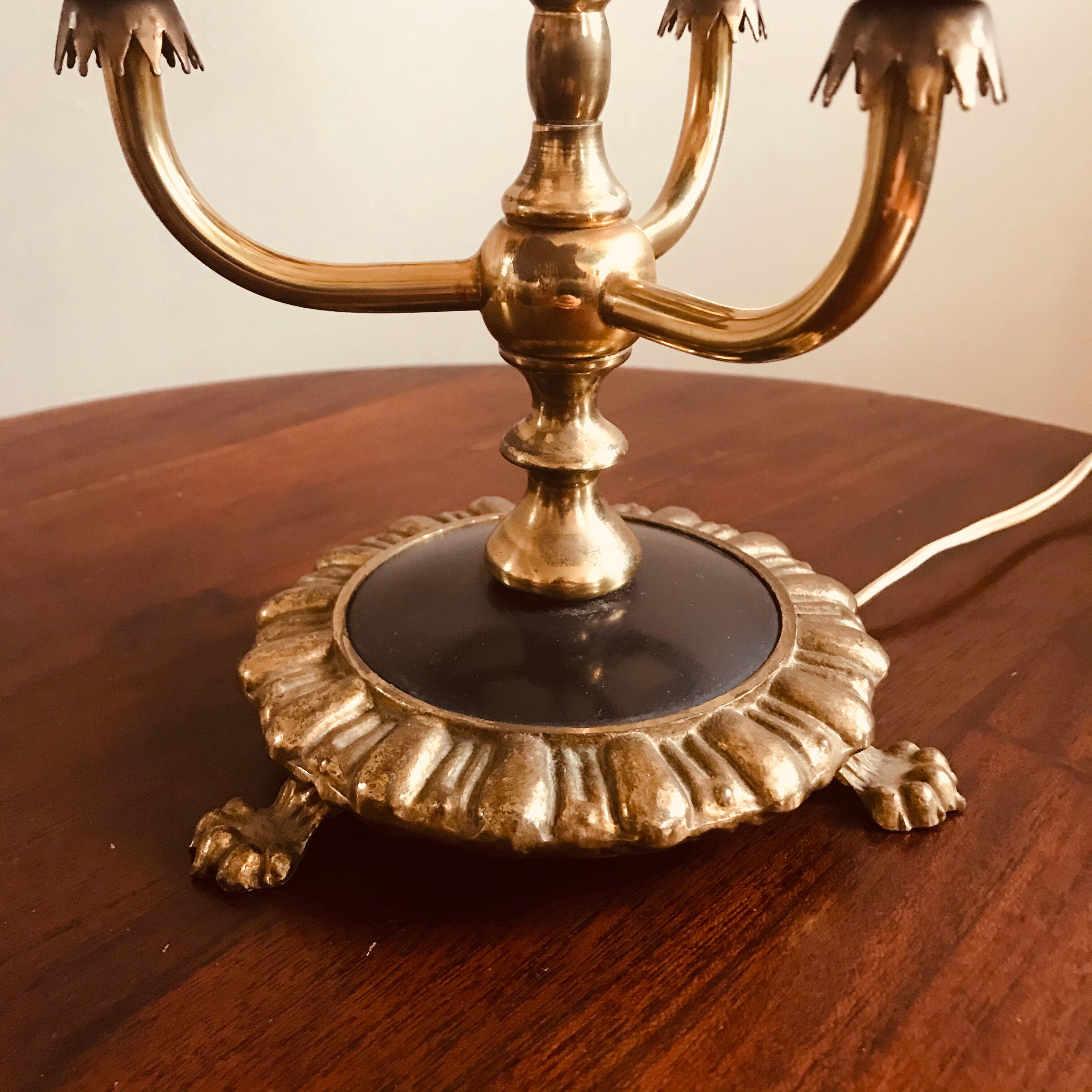 Large bronze hot water bottle lamp height 50 cm