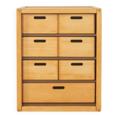 Commode Flötotto, années 1970, hêtre, 7 tiroirs