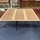 19th-century Louis XVI dining table in Cuban mahogany.
