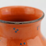 Vase ceramic Alsatian, flower pattern