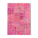 Hand-knotted oriental overdyed 173 cm x 240 cm pink patchwork carpet