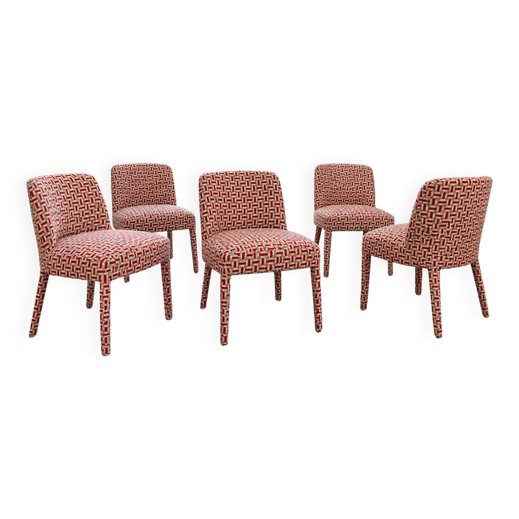 Elena PH Collection chairs — Élitis fabric: in impeccable condition.