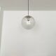 Large bubble glass pendant lamp by Peill and Putzler