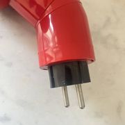 Vintage Danska Red Robot Wall Lamp, Space Age DL Lampen, 1970s Denmark