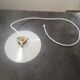 Suspension lamp old opaline white smooth spirit walkman art deco 1930 tbe ø 20 cm
