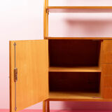 Vintage Mid Century wandkast door 'Jirak' voor 'Tatra'