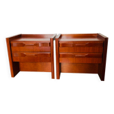 Pair of bedside tables with light - Meubles Gautier