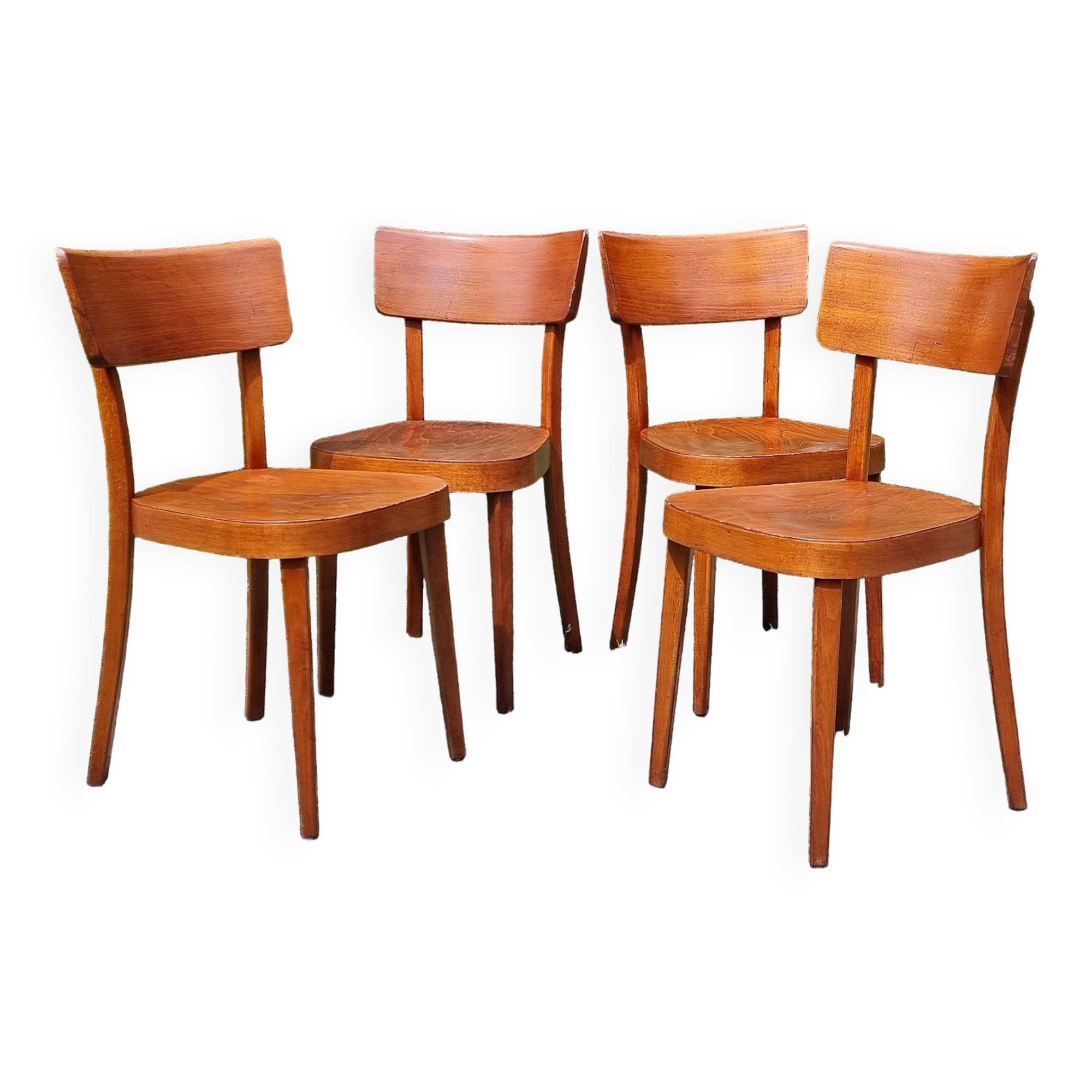 4 "classic" bistro chairs from Horgen-Glarus (Switzerland) 1950s
