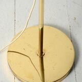 Scandinavian brass floor lamp with two adjustable light point