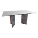 Granite and glass dining table, 1980s