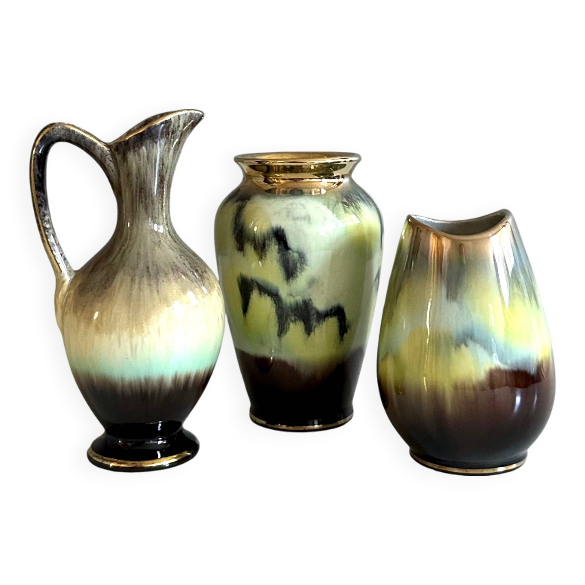 Mid Century vases, ceramic vase, Bay Jasba, Westgerman Pottery