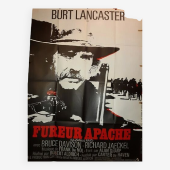 Original french movie poster Apache Fury 120x160 cm