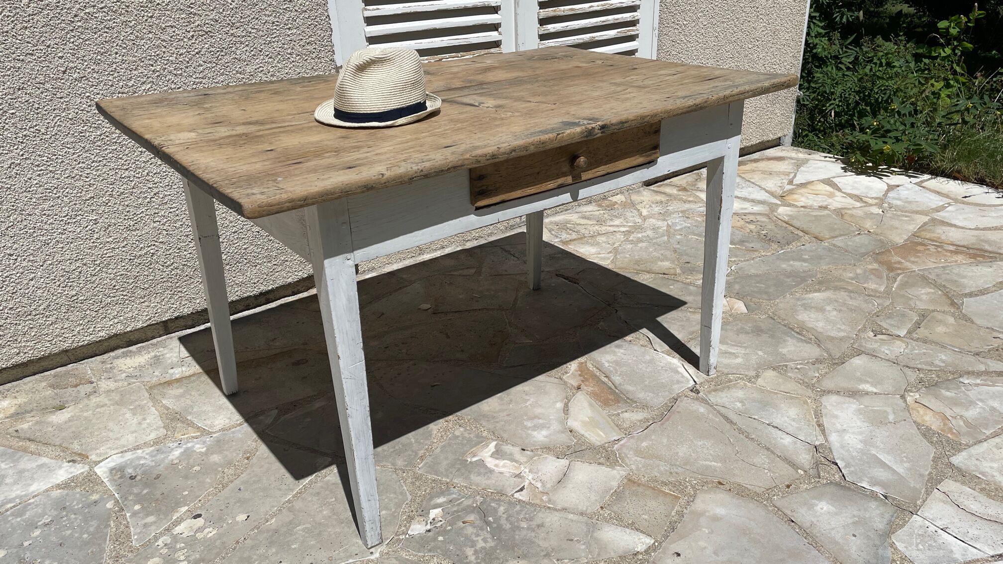 Vintage farm table orme top