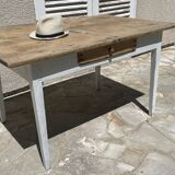 Vintage farm table orme top
