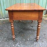 Louis Philippe style farmhouse table in solid cherrywood
