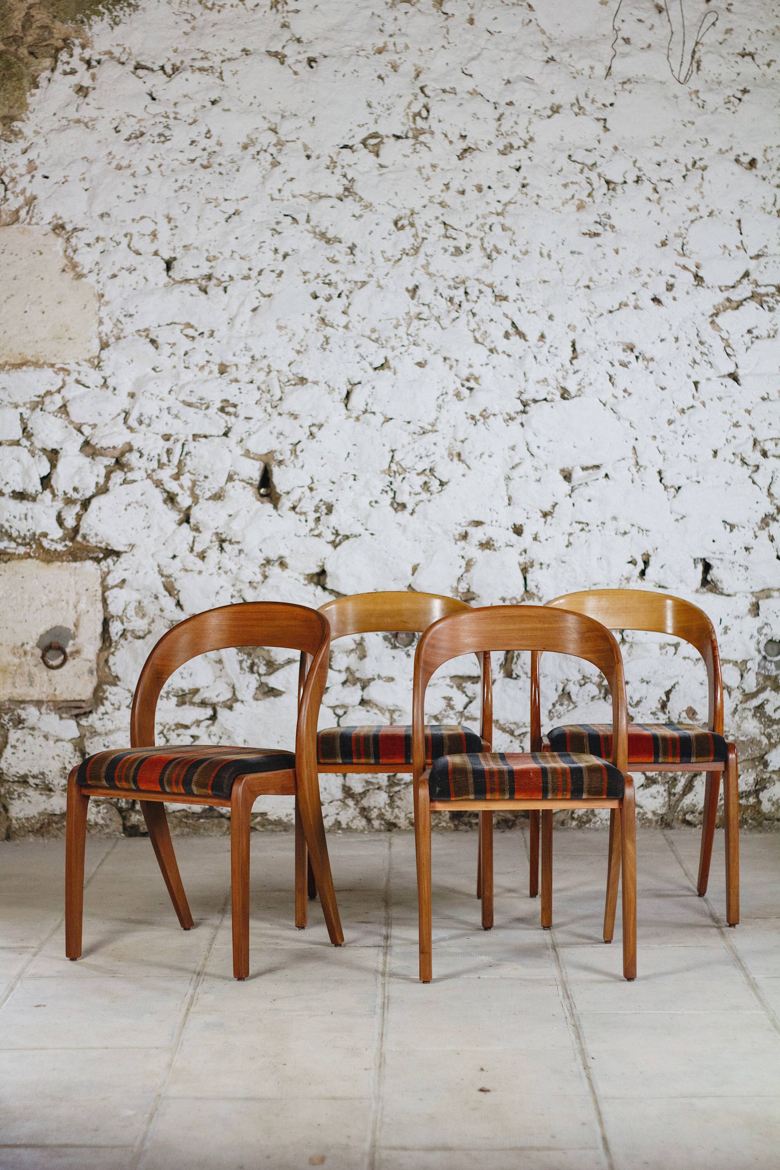 4 Gondola chairs by Baumann, 1960