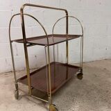 Vintage folding bar cart / tea trolley