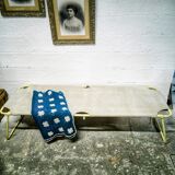 Canvas military camp bed