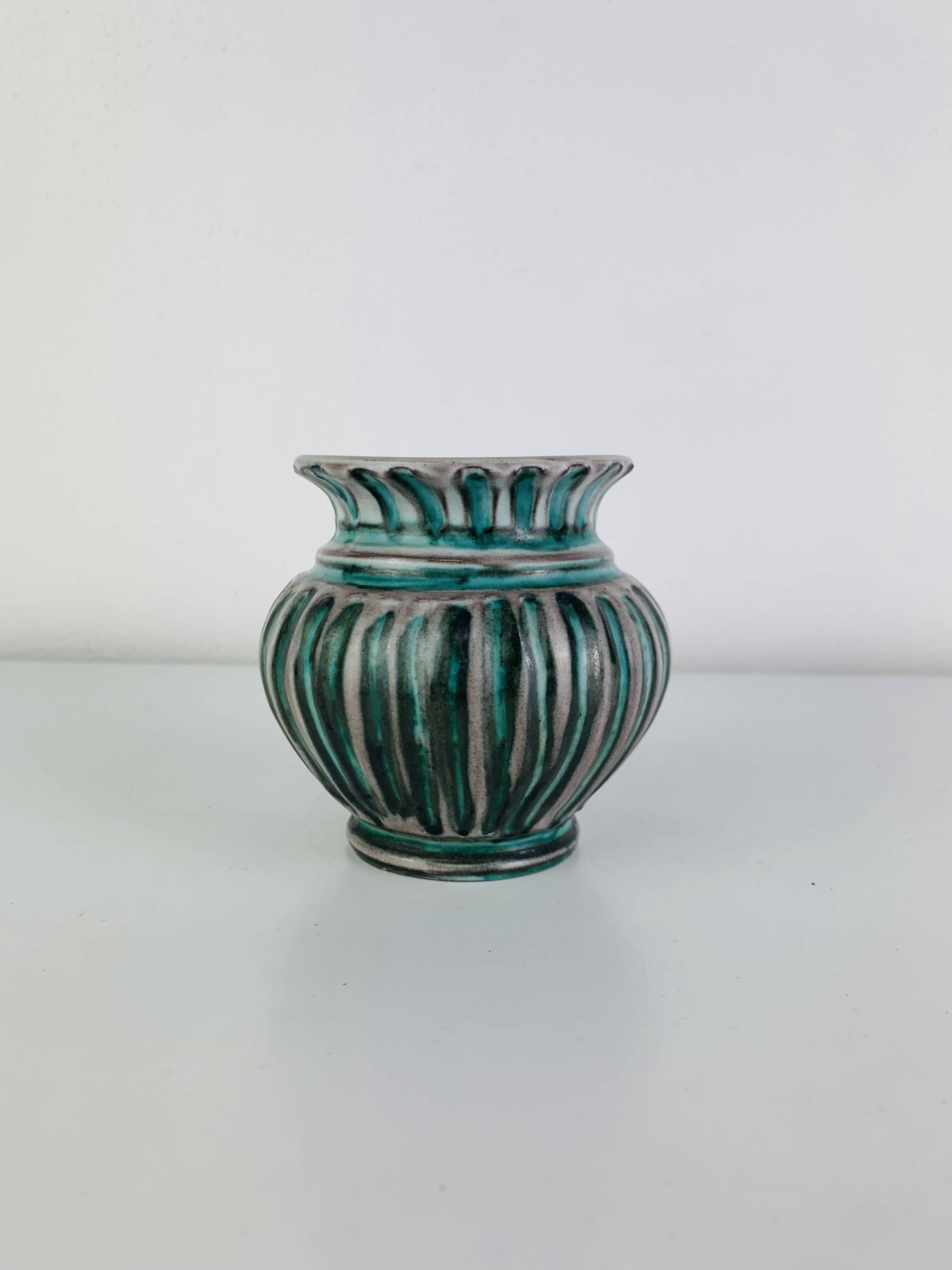 Vintage ceramic vase Steffisburg Switzerland