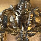 Pair of LXV style gilt bronze wall lights