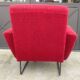 Vintage red designer armchair from the 1950s/1960s