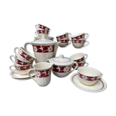 Badonviller earthenware coffee service