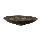 Indian enamelled copper basket tray
