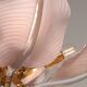 Lys rose, spectaculaire lustre de Murano par Franco Luce, 1970