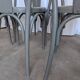 Set of 8 Vintage Gray Bentwood Dining Chair: Thonet Style Cane Seat