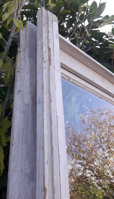 Wooden canopy 3 windows with bellows and abbatant