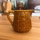 Vintage bistro jug Digoin Sarreguemines woven