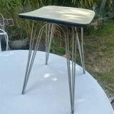 Vintage Formica stool with Eiffel legs