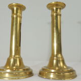 Pair of old candle holders brass vintage candle