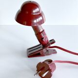 NOS red bakelite accent art deco lamp