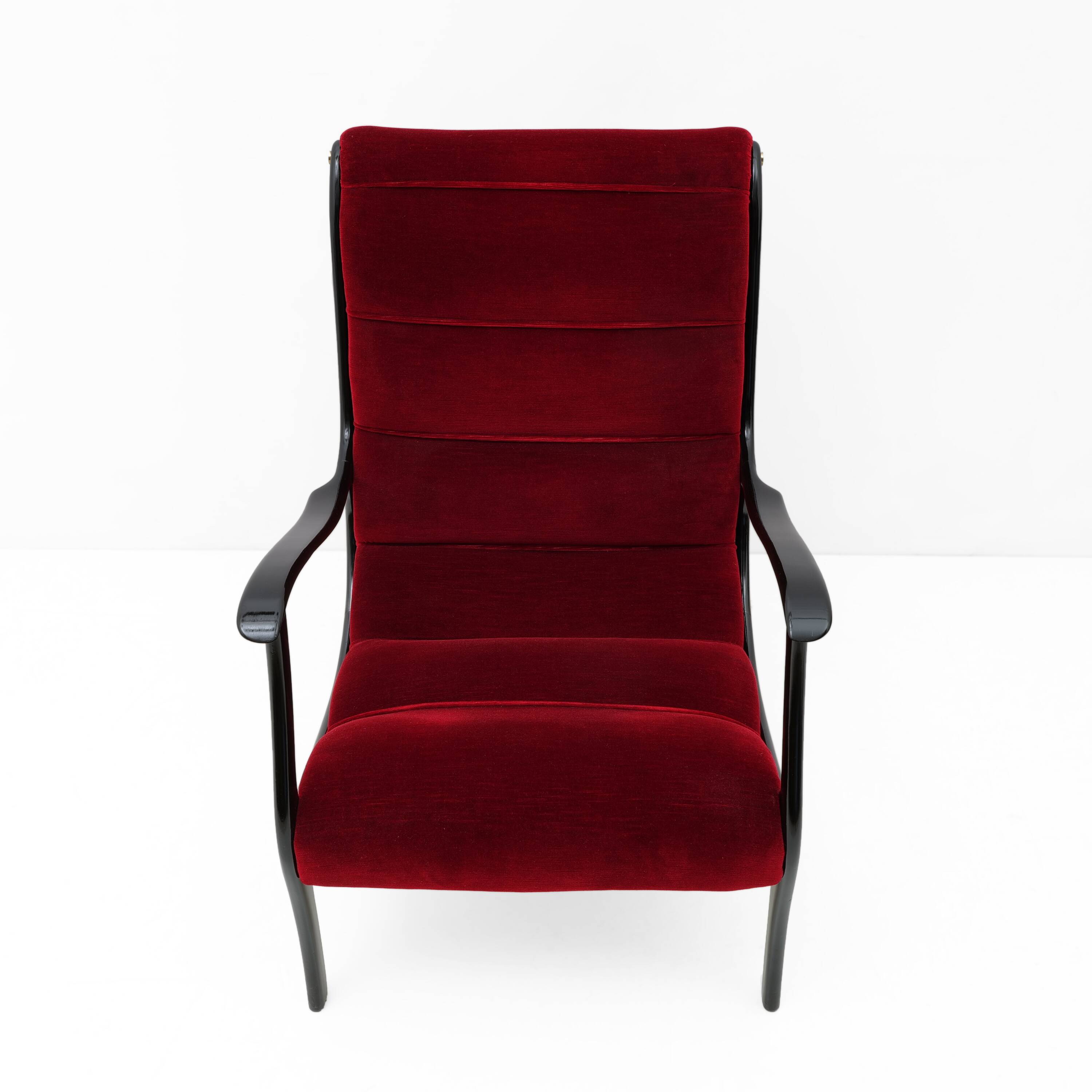Ezio Longhi Mid-Century Modern Italian Mitzi Armchair for Elam, 1950s