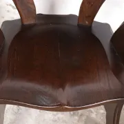Story book brutalist wabi sabi oak fireplace lounge chairs